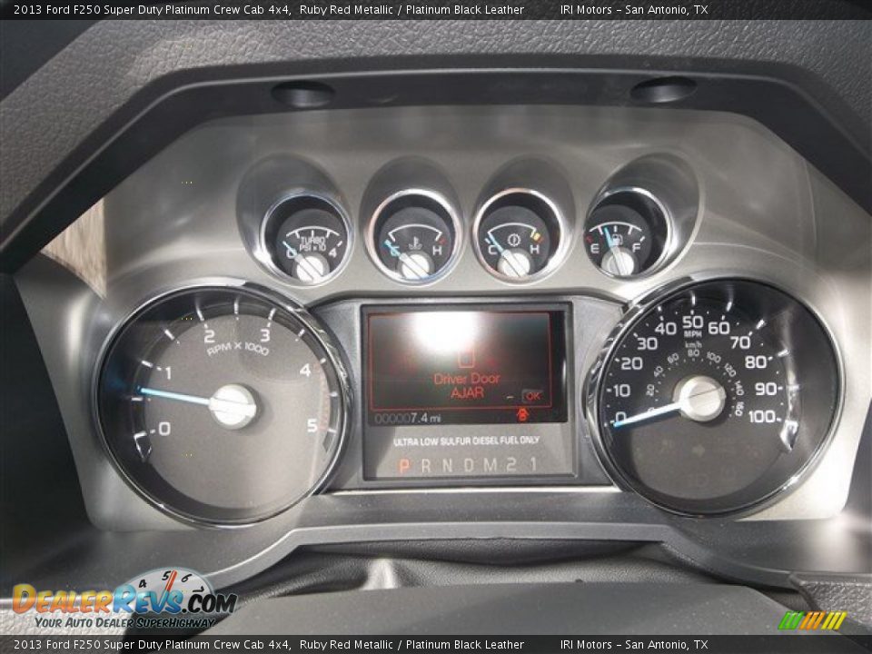 2013 Ford F250 Super Duty Platinum Crew Cab 4x4 Ruby Red Metallic / Platinum Black Leather Photo #24