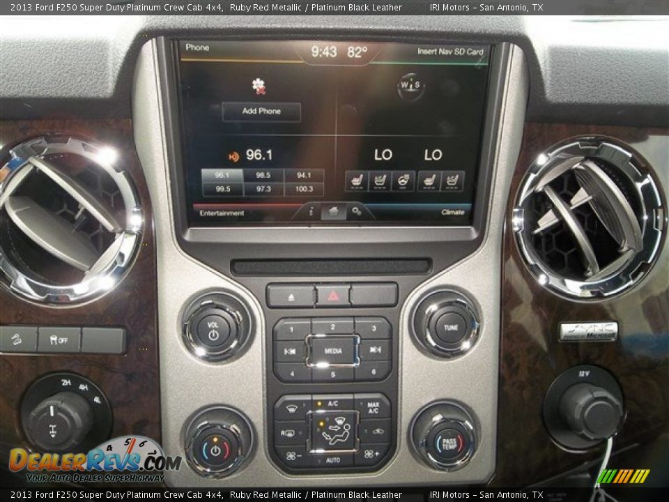 Controls of 2013 Ford F250 Super Duty Platinum Crew Cab 4x4 Photo #26