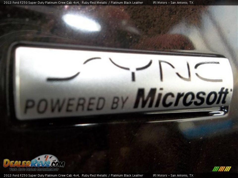 2013 Ford F250 Super Duty Platinum Crew Cab 4x4 Ruby Red Metallic / Platinum Black Leather Photo #29