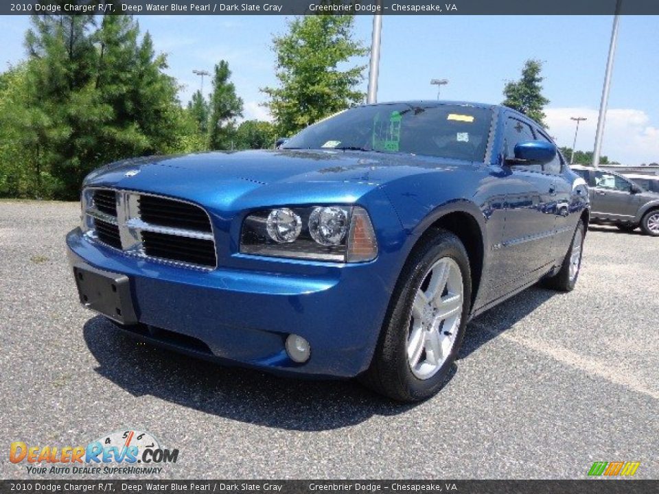 2010 Dodge Charger R/T Deep Water Blue Pearl / Dark Slate Gray Photo #1