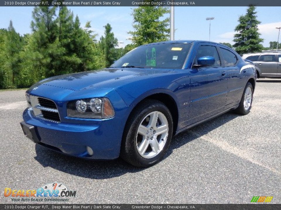 2010 Dodge Charger R/T Deep Water Blue Pearl / Dark Slate Gray Photo #2