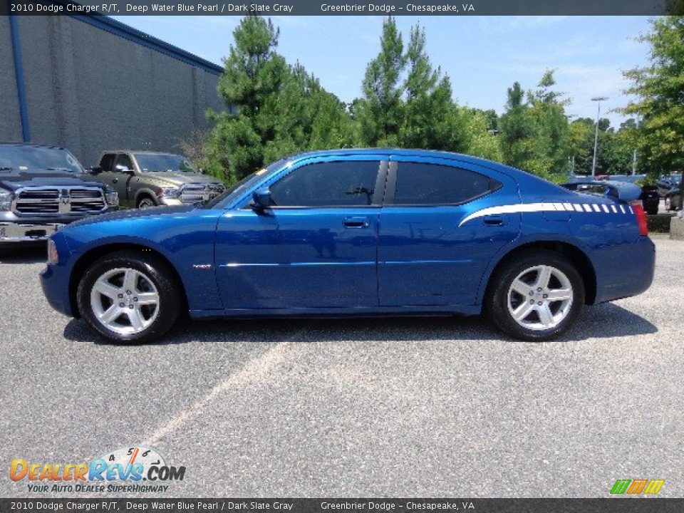 2010 Dodge Charger R/T Deep Water Blue Pearl / Dark Slate Gray Photo #3