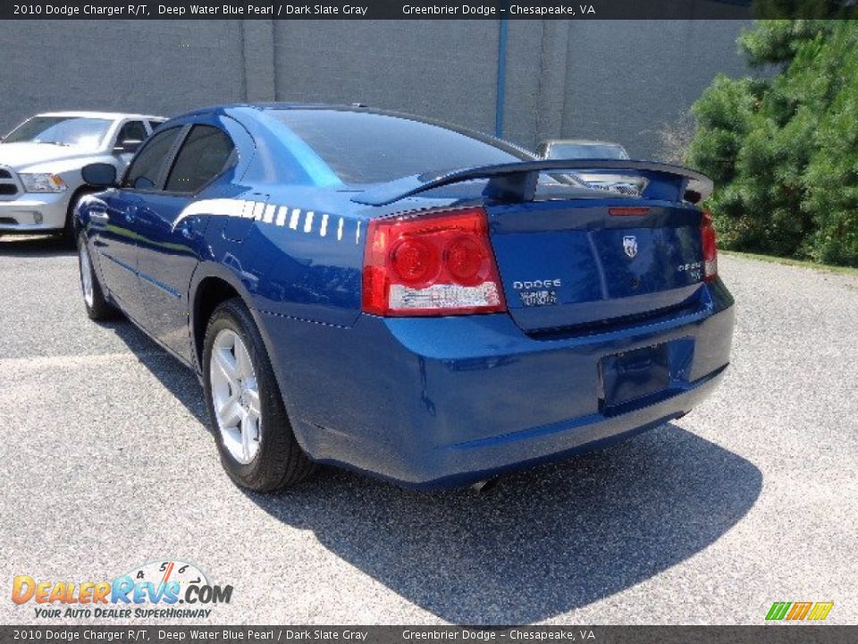 2010 Dodge Charger R/T Deep Water Blue Pearl / Dark Slate Gray Photo #4