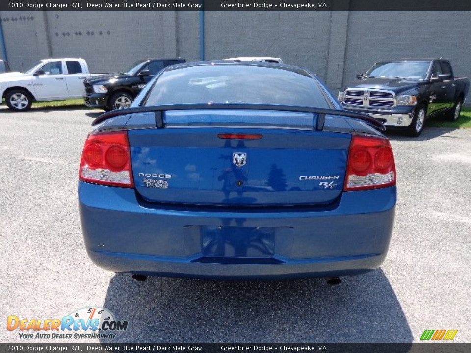 2010 Dodge Charger R/T Deep Water Blue Pearl / Dark Slate Gray Photo #5
