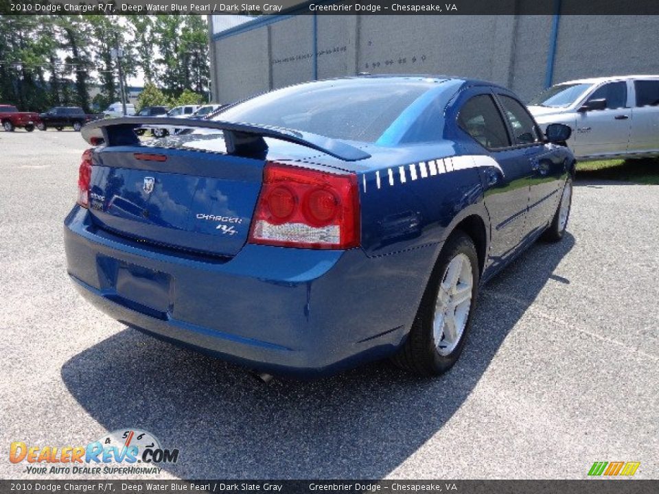 2010 Dodge Charger R/T Deep Water Blue Pearl / Dark Slate Gray Photo #6