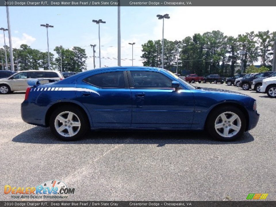 2010 Dodge Charger R/T Deep Water Blue Pearl / Dark Slate Gray Photo #7