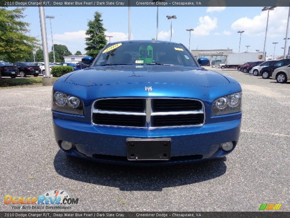 2010 Dodge Charger R/T Deep Water Blue Pearl / Dark Slate Gray Photo #10