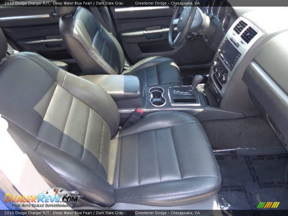 2010 Dodge Charger R/T Deep Water Blue Pearl / Dark Slate Gray Photo #13