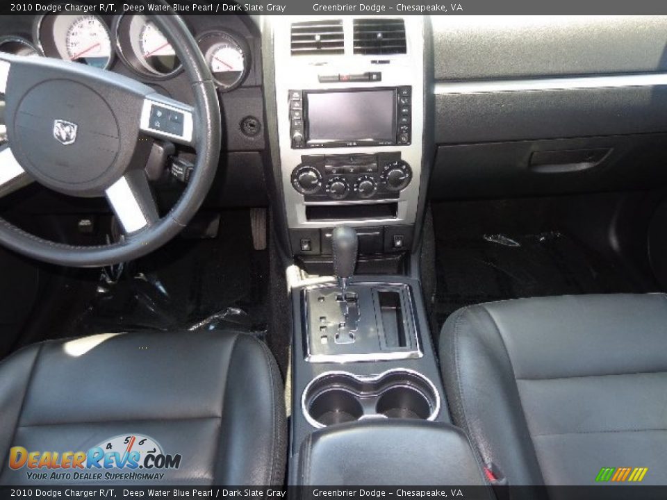 2010 Dodge Charger R/T Deep Water Blue Pearl / Dark Slate Gray Photo #16