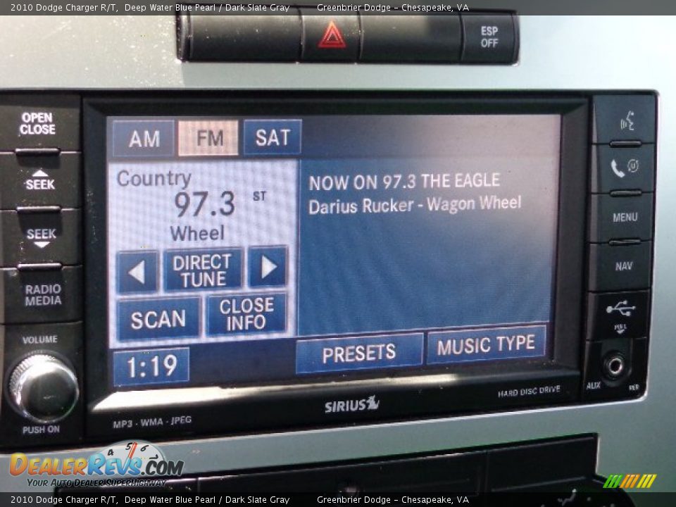 2010 Dodge Charger R/T Deep Water Blue Pearl / Dark Slate Gray Photo #19