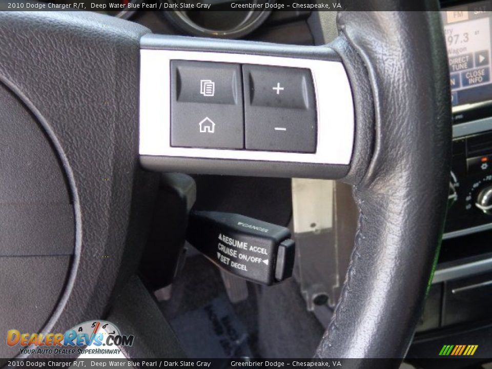2010 Dodge Charger R/T Deep Water Blue Pearl / Dark Slate Gray Photo #22