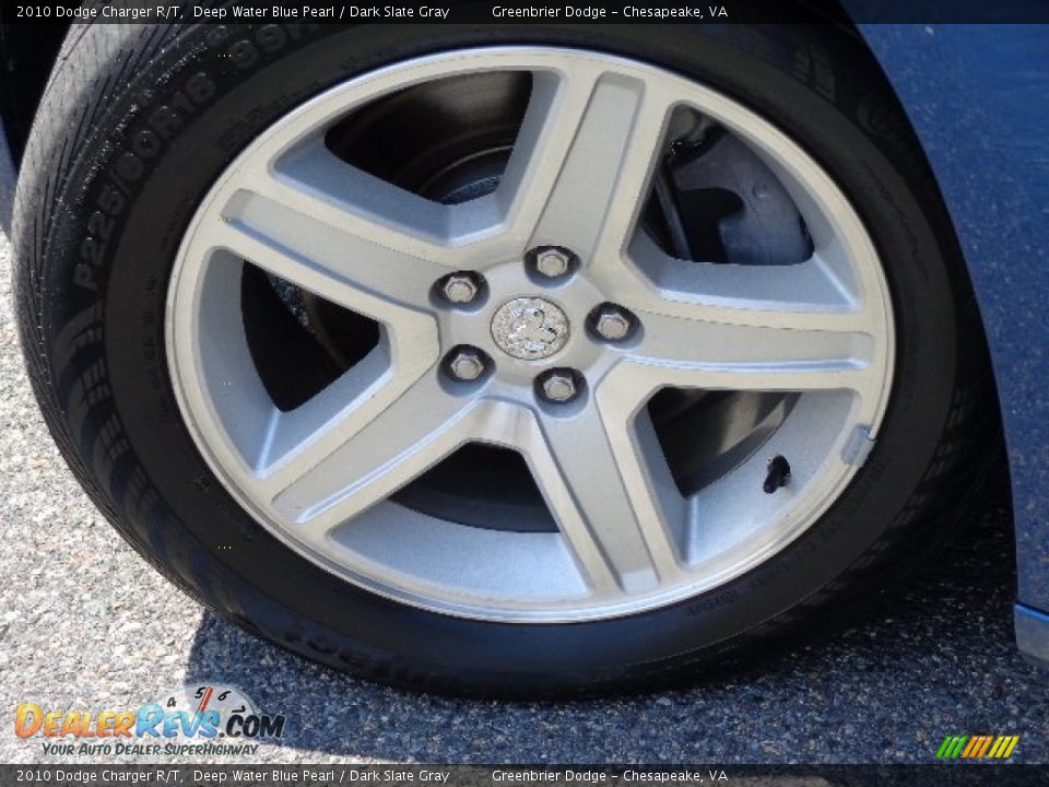 2010 Dodge Charger R/T Deep Water Blue Pearl / Dark Slate Gray Photo #25