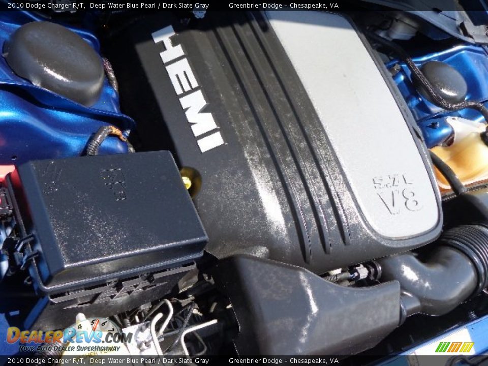 2010 Dodge Charger R/T Deep Water Blue Pearl / Dark Slate Gray Photo #27