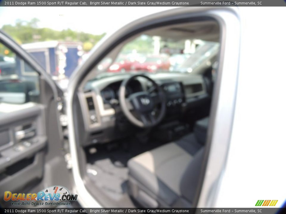 2011 Dodge Ram 1500 Sport R/T Regular Cab Bright Silver Metallic / Dark Slate Gray/Medium Graystone Photo #3