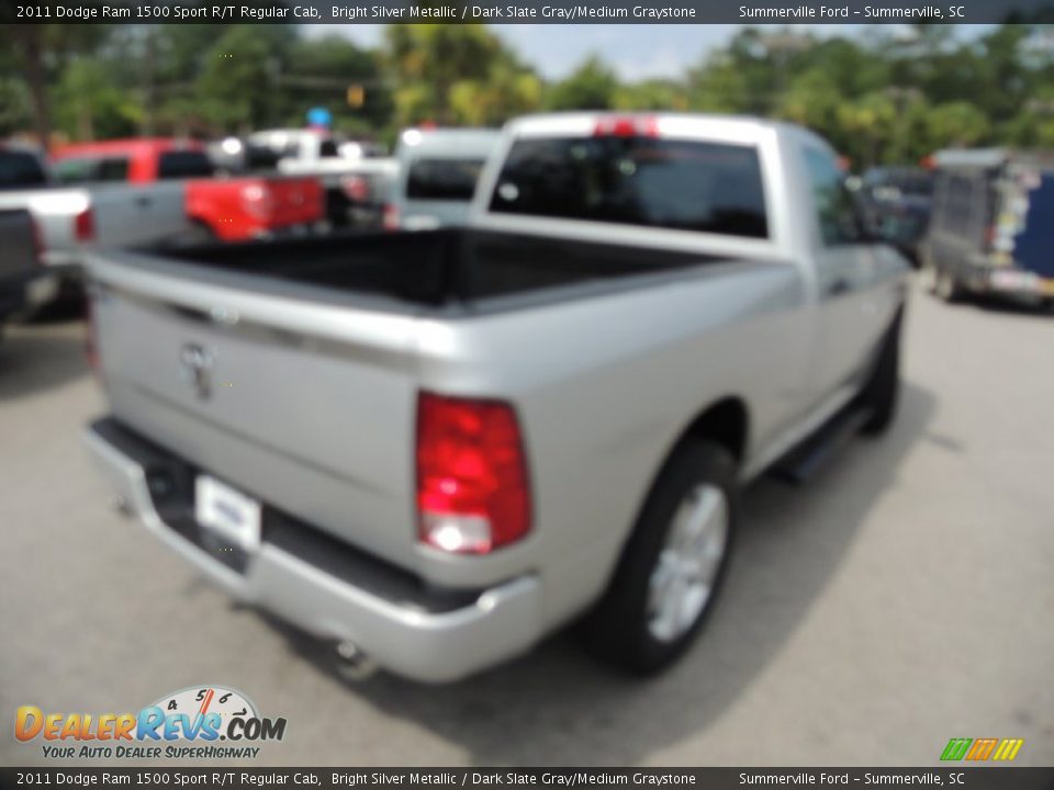 2011 Dodge Ram 1500 Sport R/T Regular Cab Bright Silver Metallic / Dark Slate Gray/Medium Graystone Photo #9