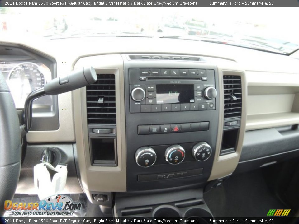 2011 Dodge Ram 1500 Sport R/T Regular Cab Bright Silver Metallic / Dark Slate Gray/Medium Graystone Photo #15