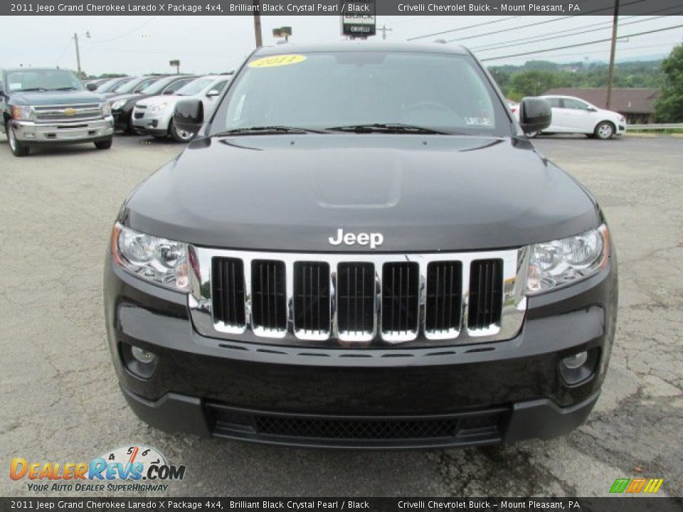 2011 Jeep Grand Cherokee Laredo X Package 4x4 Brilliant Black Crystal Pearl / Black Photo #10