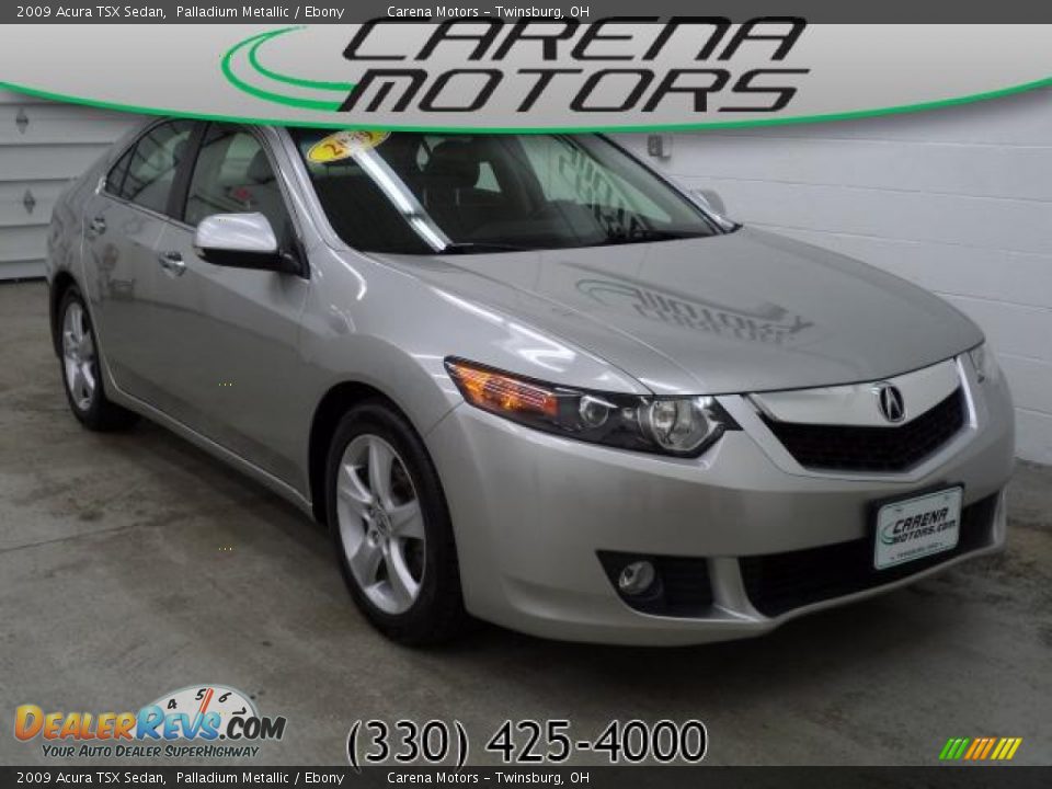 2009 Acura TSX Sedan Palladium Metallic / Ebony Photo #1