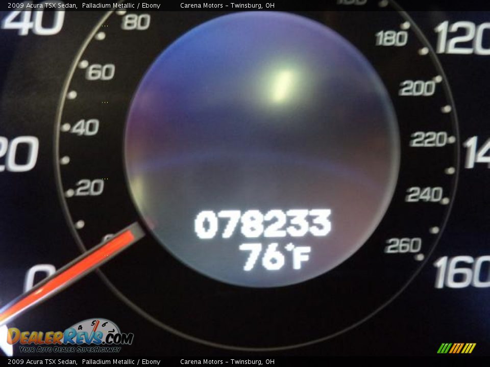 2009 Acura TSX Sedan Palladium Metallic / Ebony Photo #3