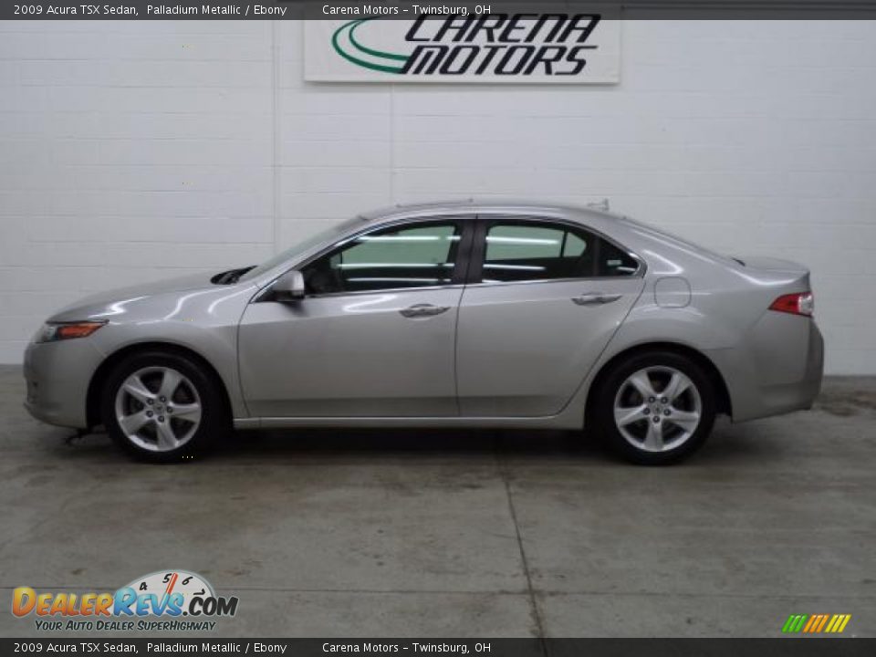 2009 Acura TSX Sedan Palladium Metallic / Ebony Photo #6