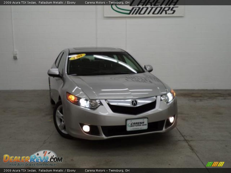 2009 Acura TSX Sedan Palladium Metallic / Ebony Photo #9