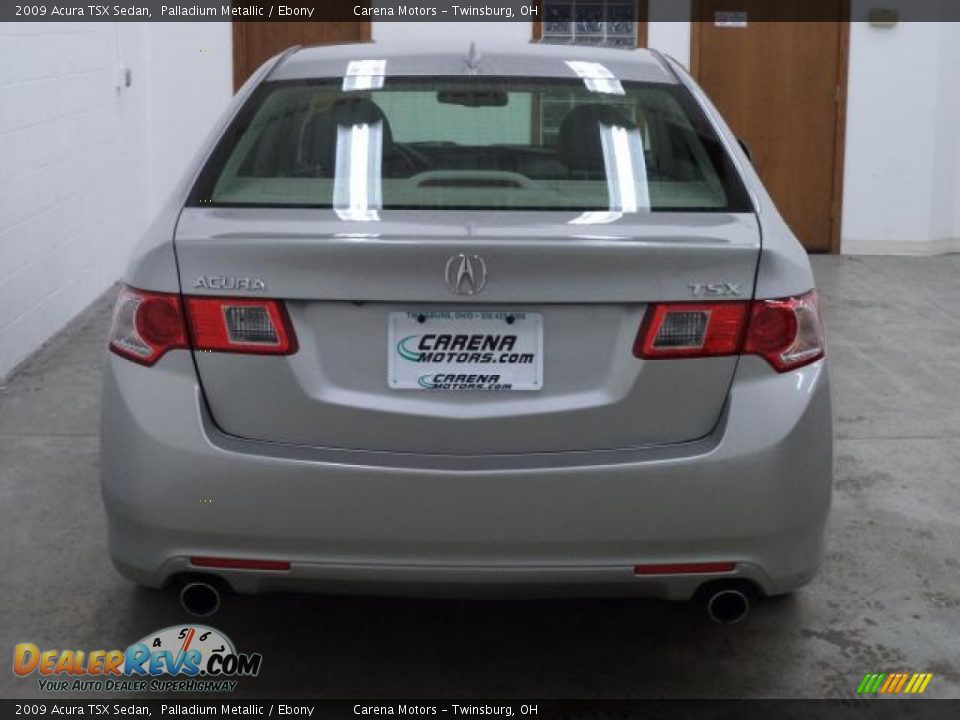 2009 Acura TSX Sedan Palladium Metallic / Ebony Photo #11