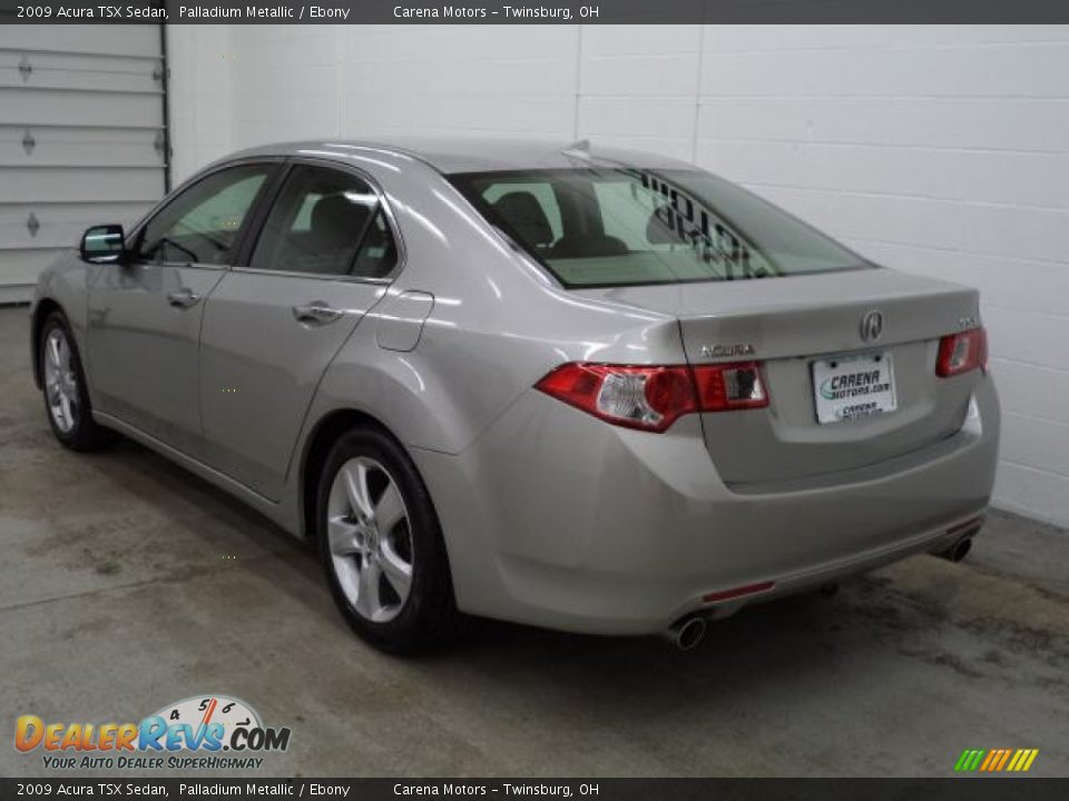 2009 Acura TSX Sedan Palladium Metallic / Ebony Photo #12