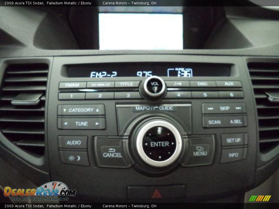 2009 Acura TSX Sedan Palladium Metallic / Ebony Photo #17