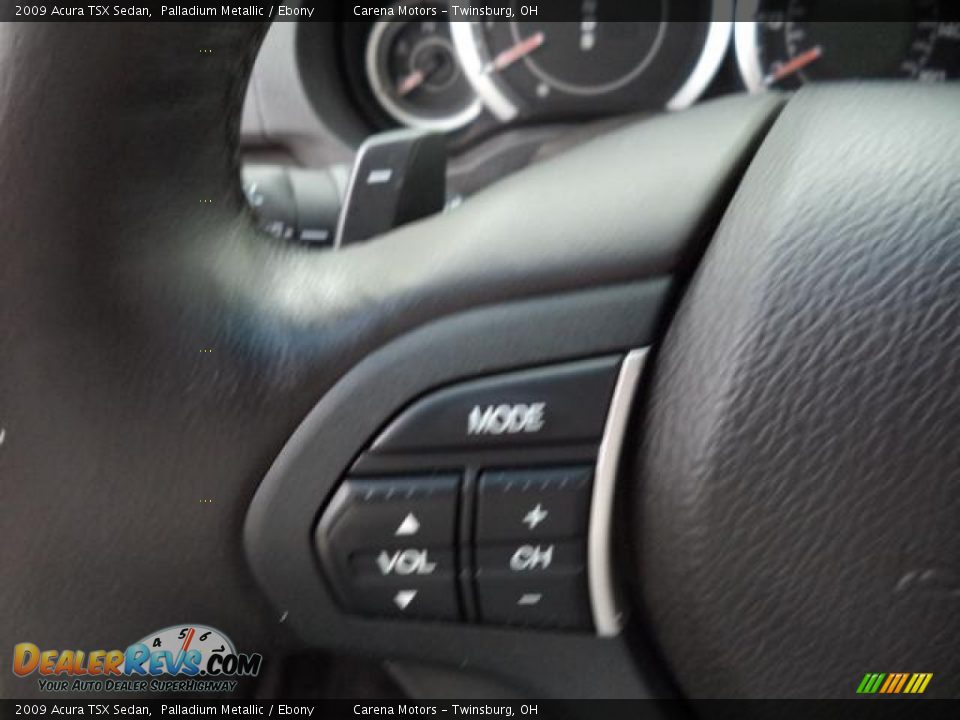 2009 Acura TSX Sedan Palladium Metallic / Ebony Photo #20