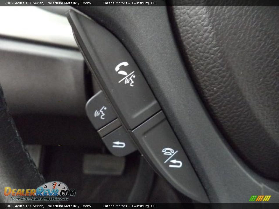 2009 Acura TSX Sedan Palladium Metallic / Ebony Photo #21