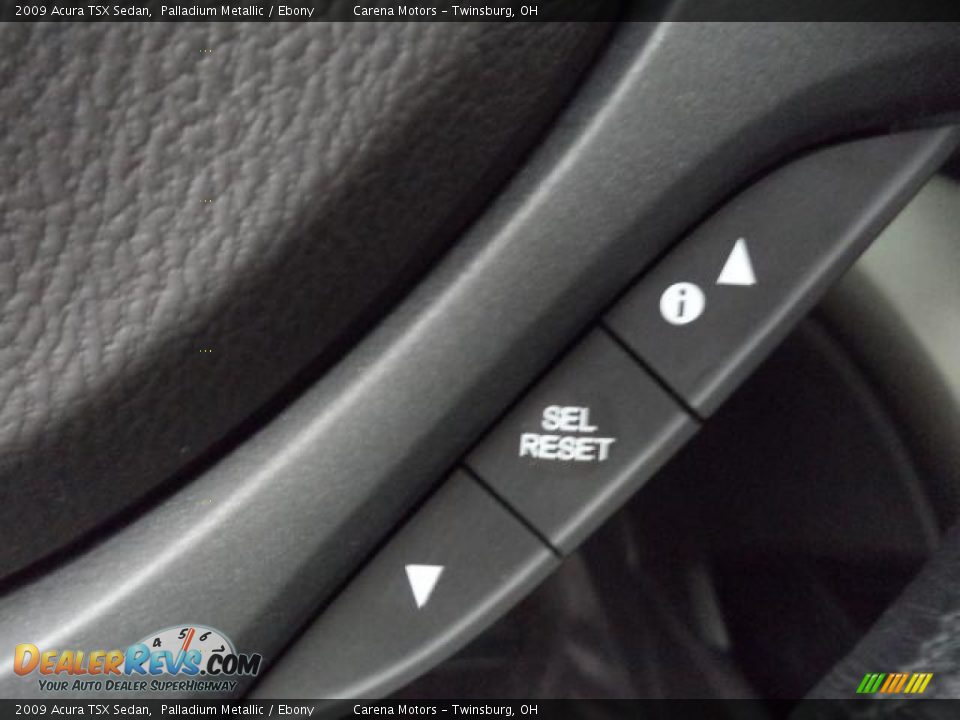 2009 Acura TSX Sedan Palladium Metallic / Ebony Photo #22