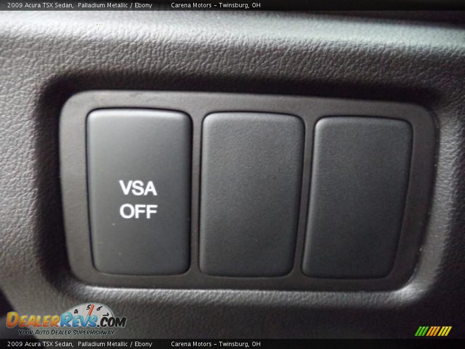 2009 Acura TSX Sedan Palladium Metallic / Ebony Photo #23