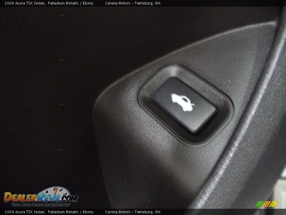 2009 Acura TSX Sedan Palladium Metallic / Ebony Photo #26