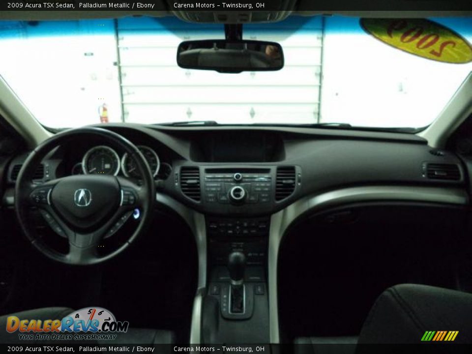 2009 Acura TSX Sedan Palladium Metallic / Ebony Photo #30