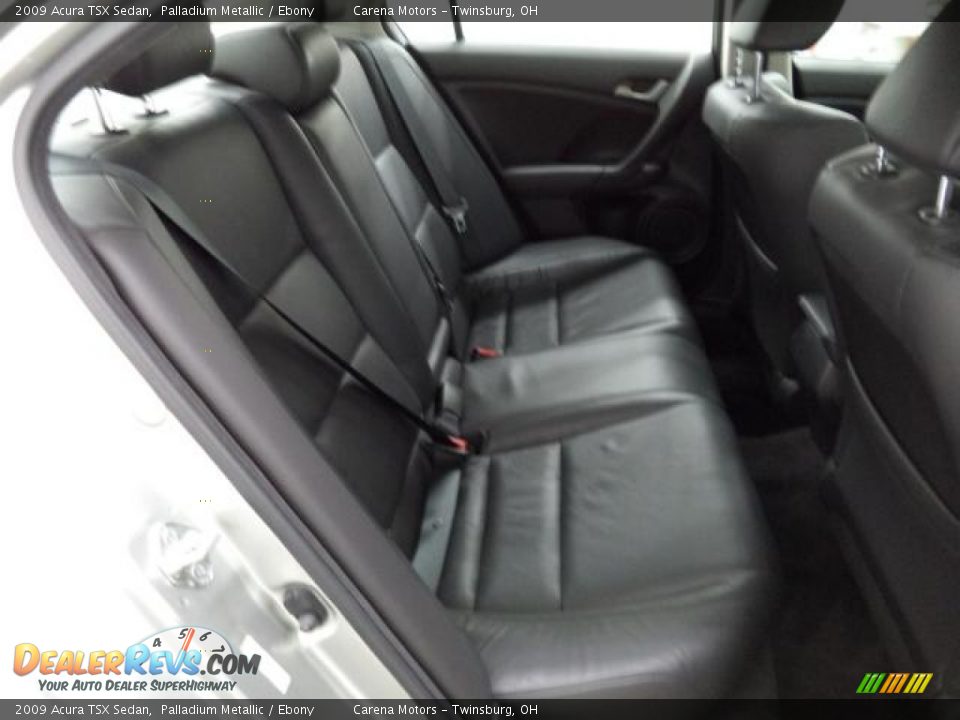 2009 Acura TSX Sedan Palladium Metallic / Ebony Photo #31