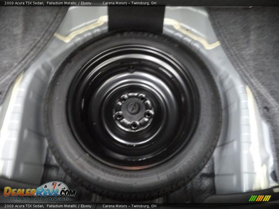 2009 Acura TSX Sedan Palladium Metallic / Ebony Photo #35