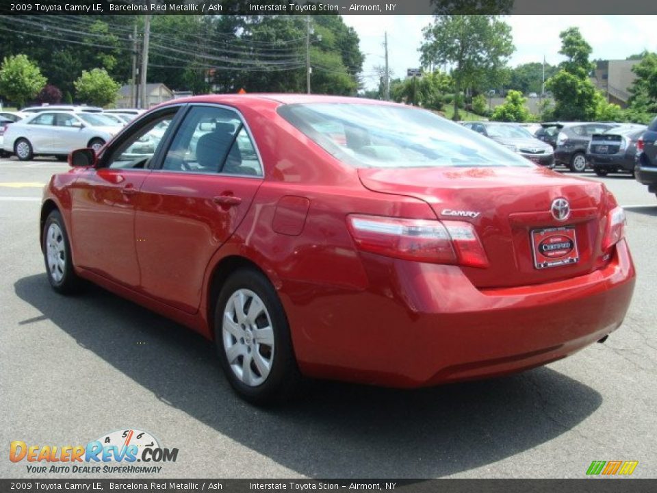 2009 Toyota Camry LE Barcelona Red Metallic / Ash Photo #6