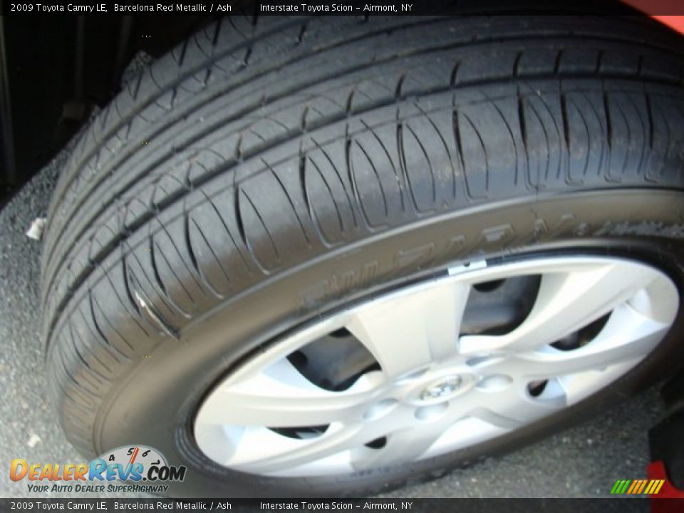 2009 Toyota Camry LE Barcelona Red Metallic / Ash Photo #24