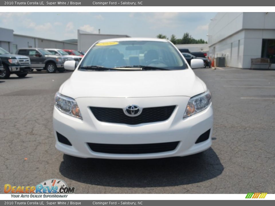 2010 Toyota Corolla LE Super White / Bisque Photo #7