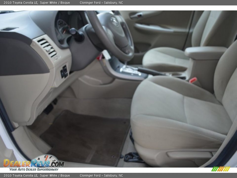 2010 Toyota Corolla LE Super White / Bisque Photo #9