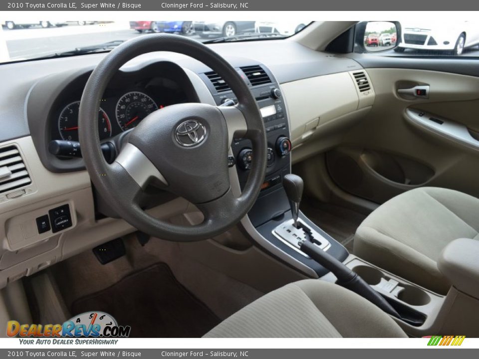 2010 Toyota Corolla LE Super White / Bisque Photo #10