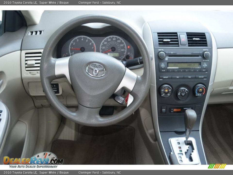 2010 Toyota Corolla LE Super White / Bisque Photo #16