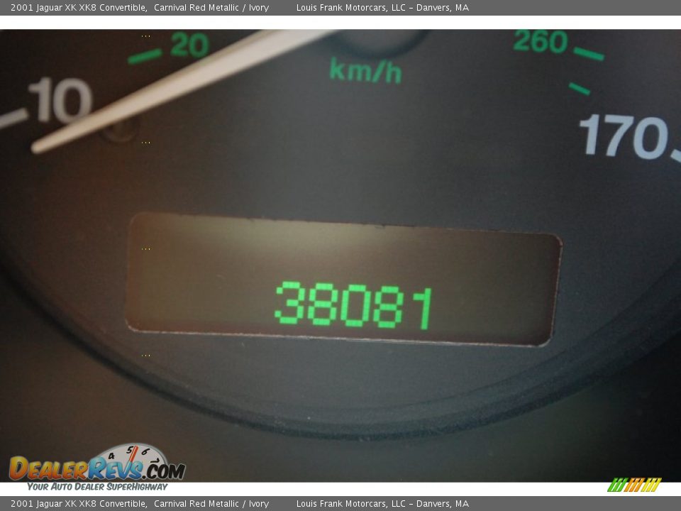 2001 Jaguar XK XK8 Convertible Carnival Red Metallic / Ivory Photo #4