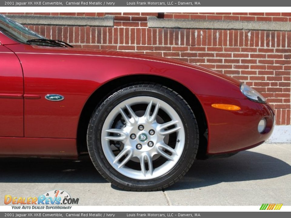 2001 Jaguar XK XK8 Convertible Carnival Red Metallic / Ivory Photo #18