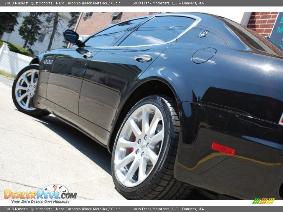 2008 Maserati Quattroporte Nero Carbonio (Black Metallic) / Cuoio Photo #13