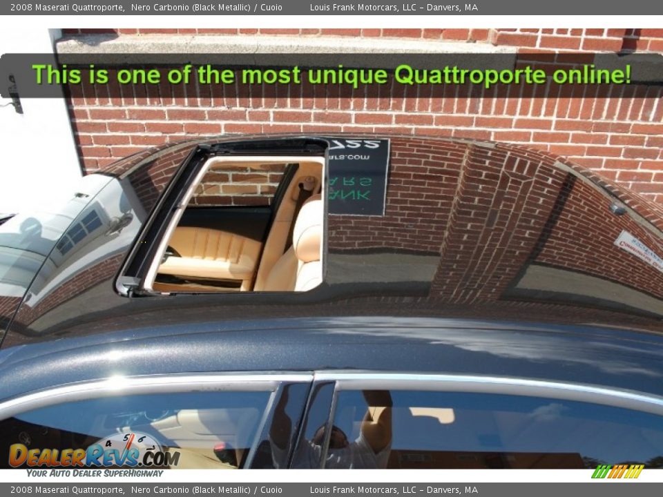 2008 Maserati Quattroporte Nero Carbonio (Black Metallic) / Cuoio Photo #30