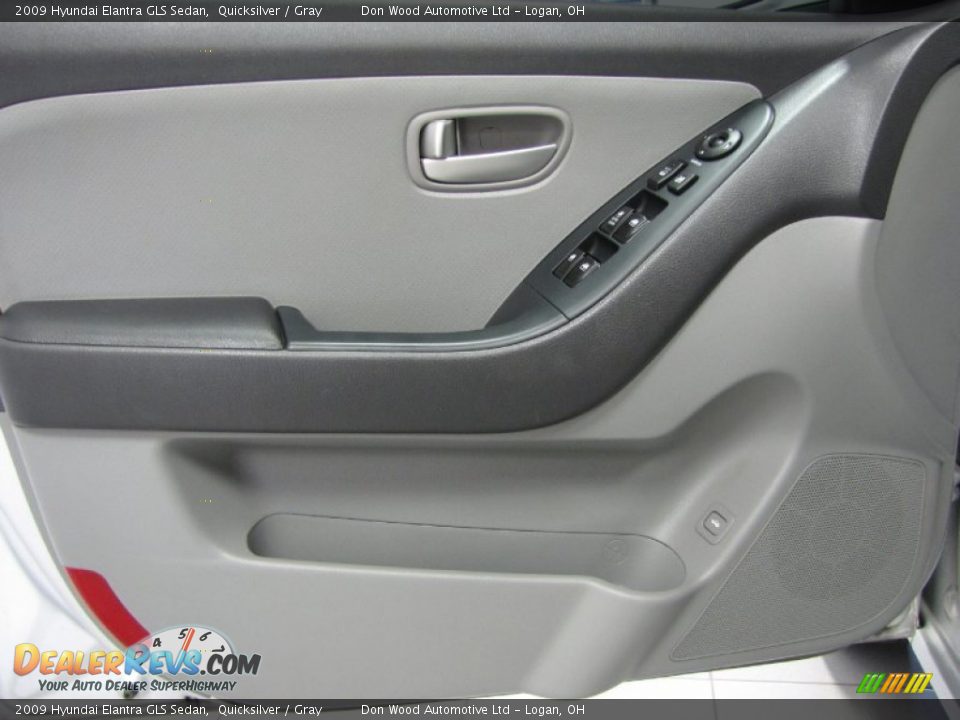 2009 Hyundai Elantra GLS Sedan Quicksilver / Gray Photo #9