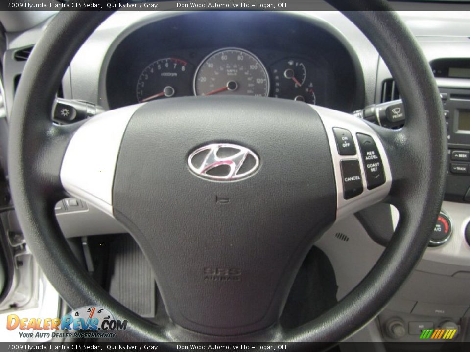 2009 Hyundai Elantra GLS Sedan Quicksilver / Gray Photo #13