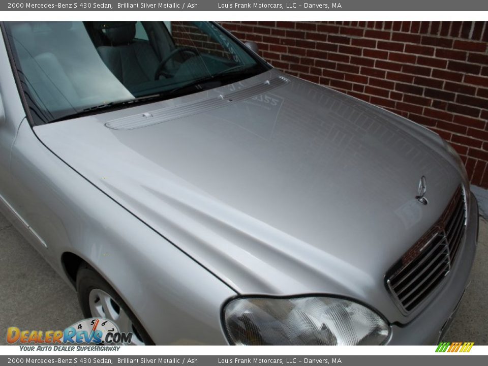 2000 Mercedes-Benz S 430 Sedan Brilliant Silver Metallic / Ash Photo #31