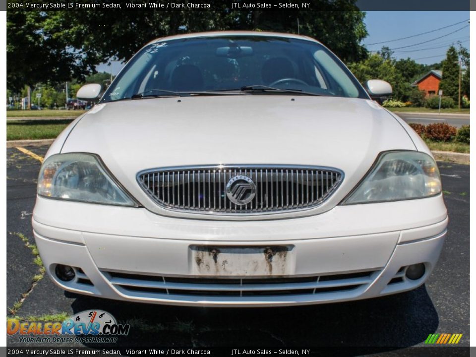 2004 Mercury Sable LS Premium Sedan Vibrant White / Dark Charcoal Photo #2